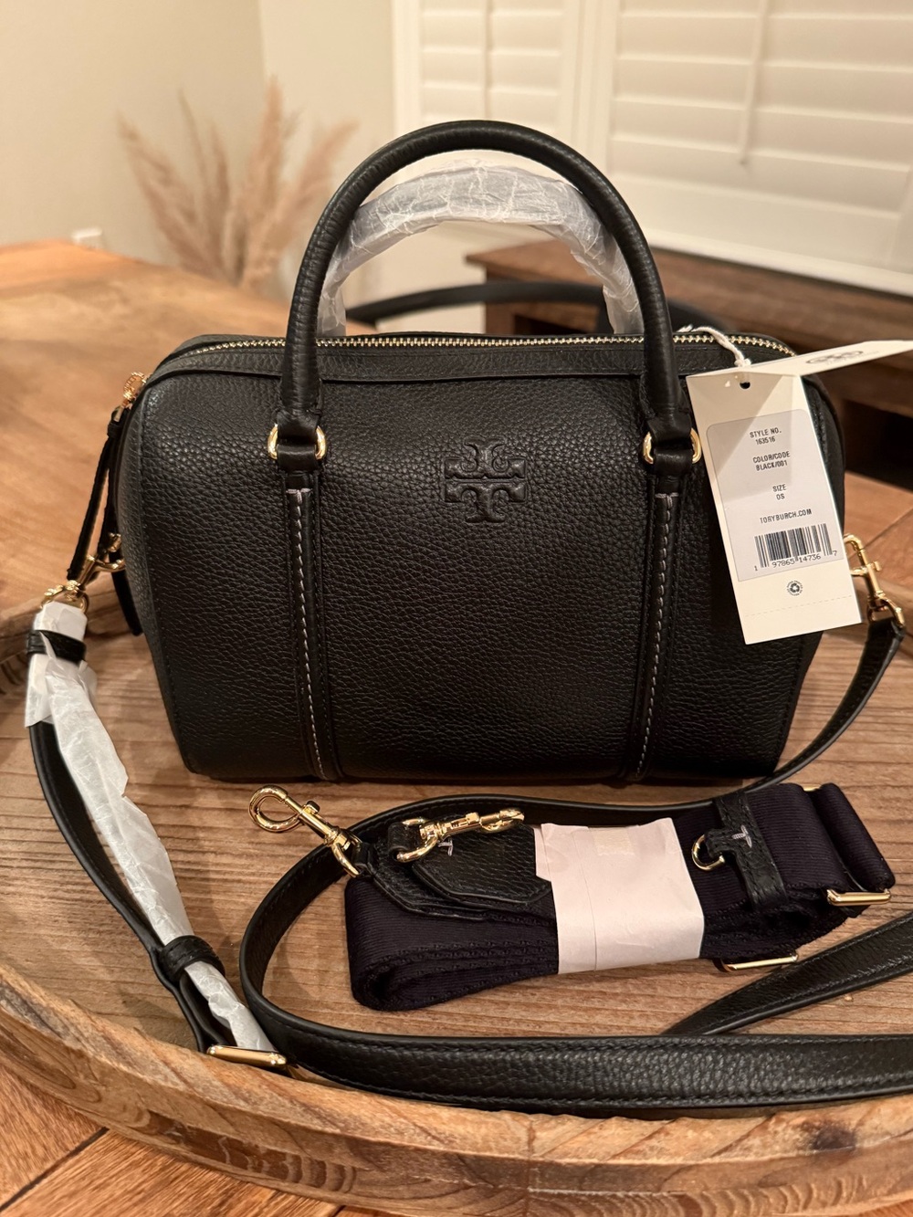 Tory Burch Leather Satchel – Black | NWT
